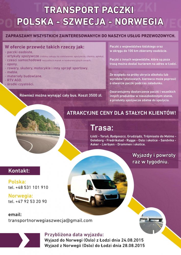 transportNorwegiaSzwecja Żaczek
