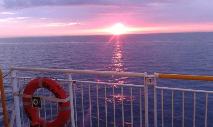 wschód słońca na Bałtyku