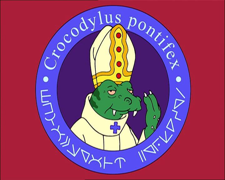 kosmiczny  papież jaszczur